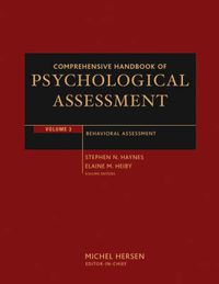 Cover image for Comprehensive Handbook of Psychological Assessment