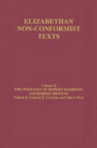 Cover image for The Writings of Robert Harrison and Robert Browne