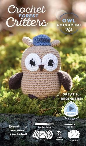 Cover image for Crochet Forest Critters Amigurumi Kit Owl
