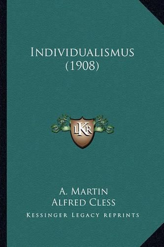 Cover image for Individualismus (1908)