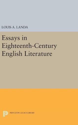 Cover image for Essays in Eighteenth-Century English Literature