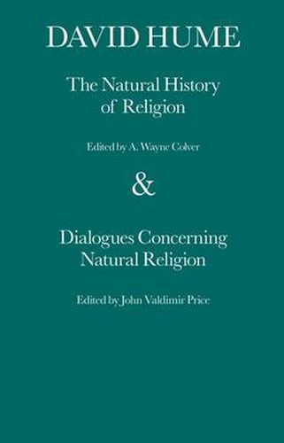 Cover image for The Natural Histroy of religion & Dialoguies Concerning Natural Religion