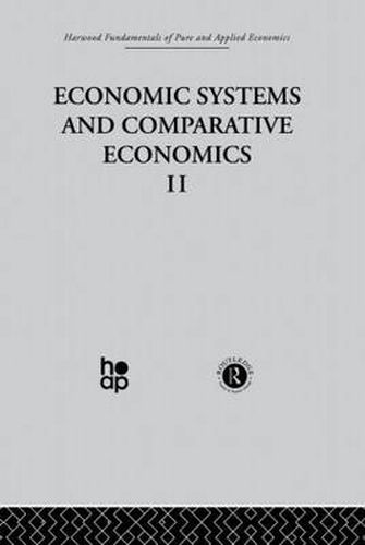 Cover image for P: Economic Systems and Comparative Economics II