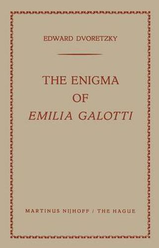 Cover image for The Enigma of Emilia Galotti