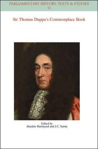 Cover image for The Commonplace Book of Sir Thomas Duppa