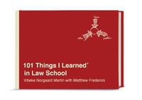 Cover image for 101 Things I Learned in Law School