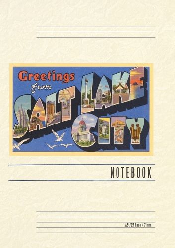 Cover image for Vintage Lined Notebook Greetings from Salt Lake City, Utah