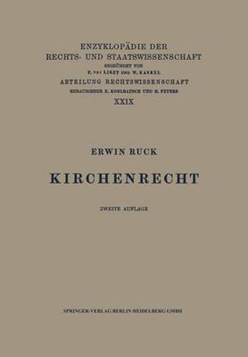 Cover image for Kirchenrecht