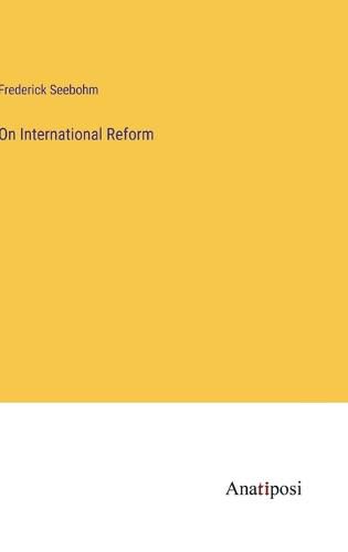 Cover image for On International Reform