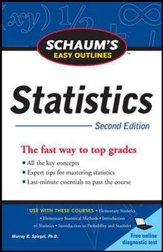 Cover image for Schaum's Easy Outline of Statistics, Second Edition