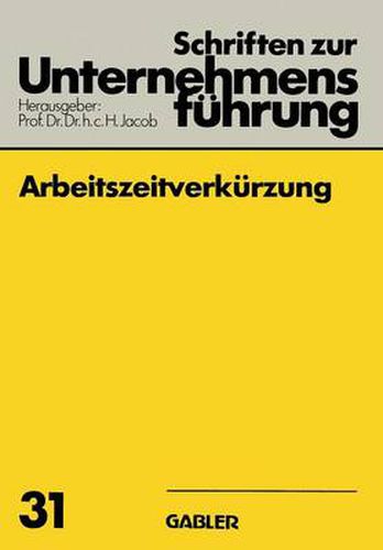 Cover image for Arbeitszeitverkurzung