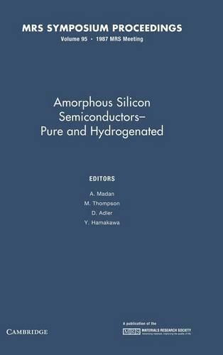 Amorphous Silicon Semiconductors - Pure and Hydrogenated: Volume 95