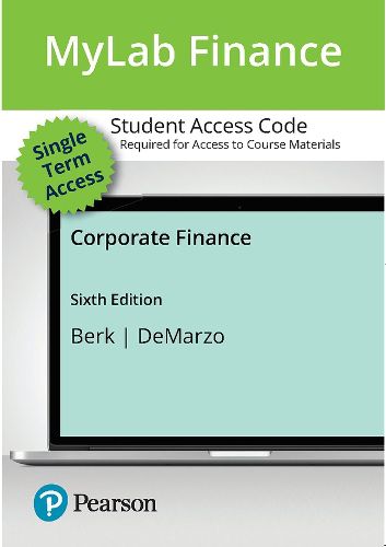 Cover image for Corporate Finance -- MyLab Finance with Pearson eText Access Code