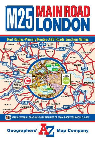 Cover image for M25 Main Road Map of London