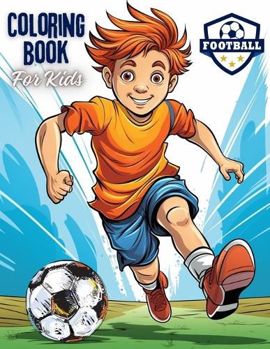 Cover image for Football Coloring Book For Kids