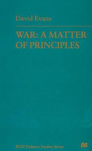 War: A Matter of Principles