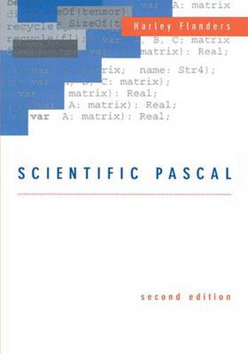 Cover image for Scientific Pascal