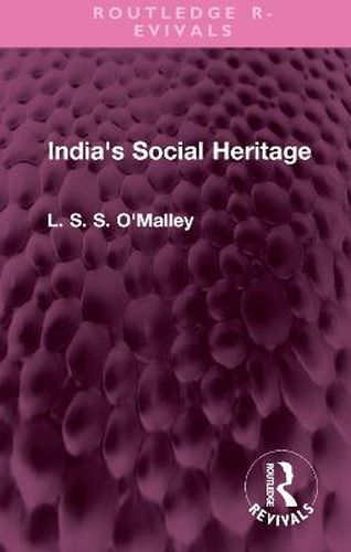 Cover image for India's Social Heritage