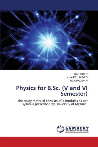 Cover image for Physics for B.Sc. (V and VI Semester)