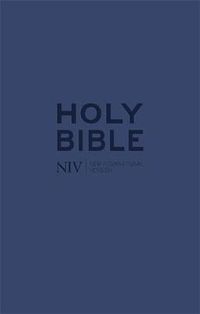 Cover image for NIV Tiny Navy Soft-tone Bible with Zip