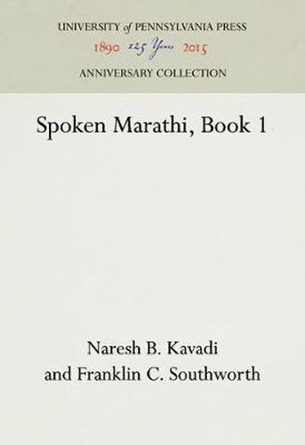 Cover image for Spoken Marathi, Book 1