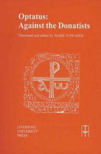 Cover image for Optatus: Against the Donatists