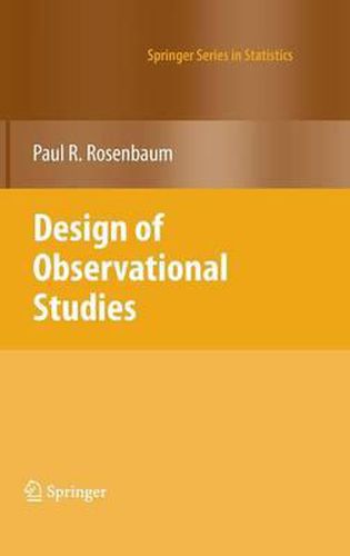 Cover image for Design of Observational Studies