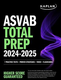 Cover image for ASVAB Total Prep 2024-2025: 7 Practice Tests + Proven Strategies + Video + Flashcards