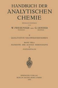 Cover image for Elemente Der Achten Nebengruppe II: Platinmetalle