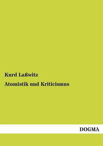 Cover image for Atomistik Und Kriticismus