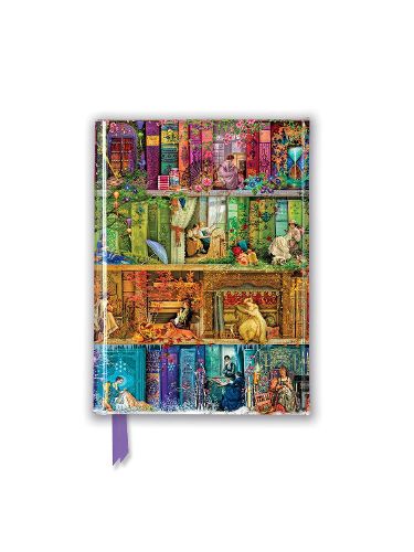 Cover image for Foiled Pocket Journal #87: Aimee Stewart, A Stitch In Time Bookshelf