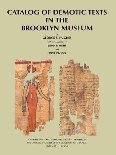 Catalog of Demotic Texts in the Brooklyn Museum