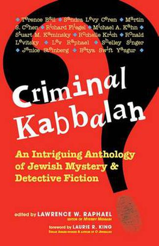 Cover image for Criminal Kabbalah: An Intriguing Anthology of Jewish Mystery & Detective Fiction