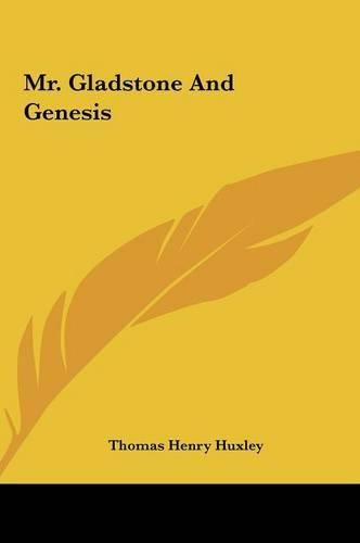 Cover image for Mr. Gladstone and Genesis