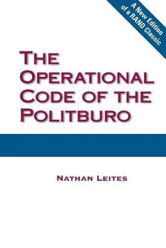 Cover image for The Operational Code of the Politburo