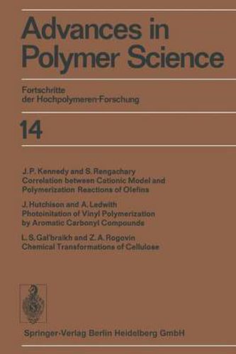 Advances in Polymer Science: Fortschritte der Hochpolymeren-Forschung