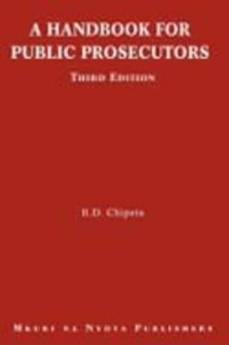 Cover image for A Handbook for Public Prosecutors