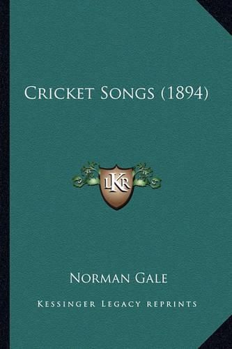 Cover image for Cricket Songs (1894)