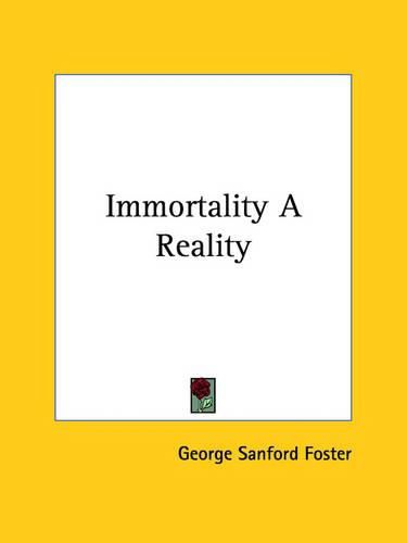 Cover image for Immortality a Reality