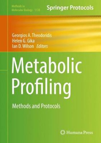 Cover image for Metabolic Profiling: Methods and Protocols