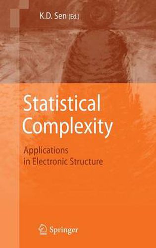 Cover image for Statistical Complexity: Applications in Electronic Structure