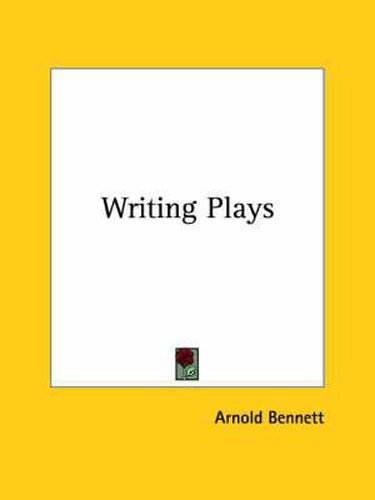 Cover image for Writing Plays