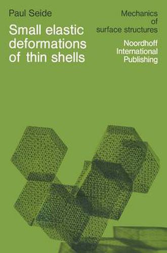 Cover image for Small elastic deformations of thin shells