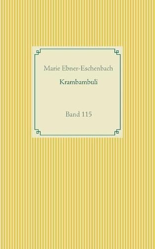 Cover image for Krambambuli: Band 115