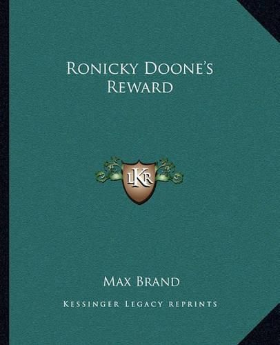 Cover image for Ronicky Doone's Reward
