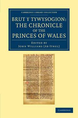 Cover image for Brut y Tywysogion: Or, the Chronicle of the Princes of Wales