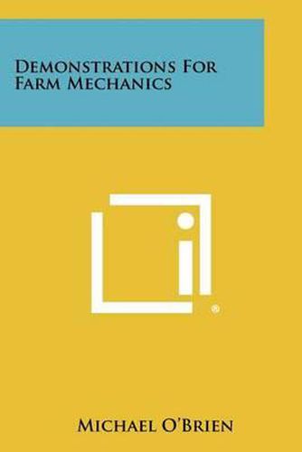 Cover image for Demonstrations for Farm Mechanics