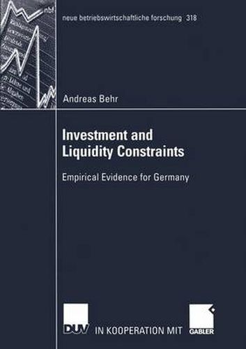 Cover image for Investment and Liquidity Constraints: Empirical Evidence for Germany