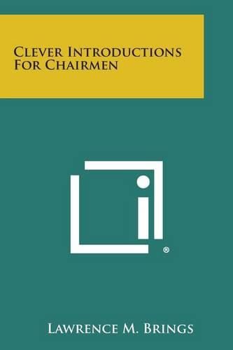 Cover image for Clever Introductions for Chairmen