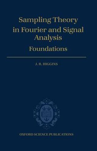 Cover image for Sampling Theory in Fourier Analysis and Signal Analysis